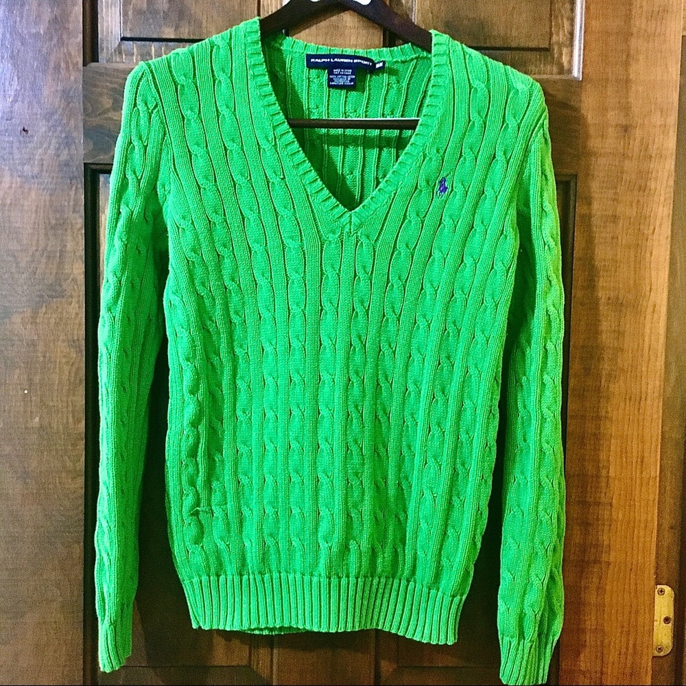 Ralph Lauren cotton cable knit sweater. Brand new condition. Never been worn.